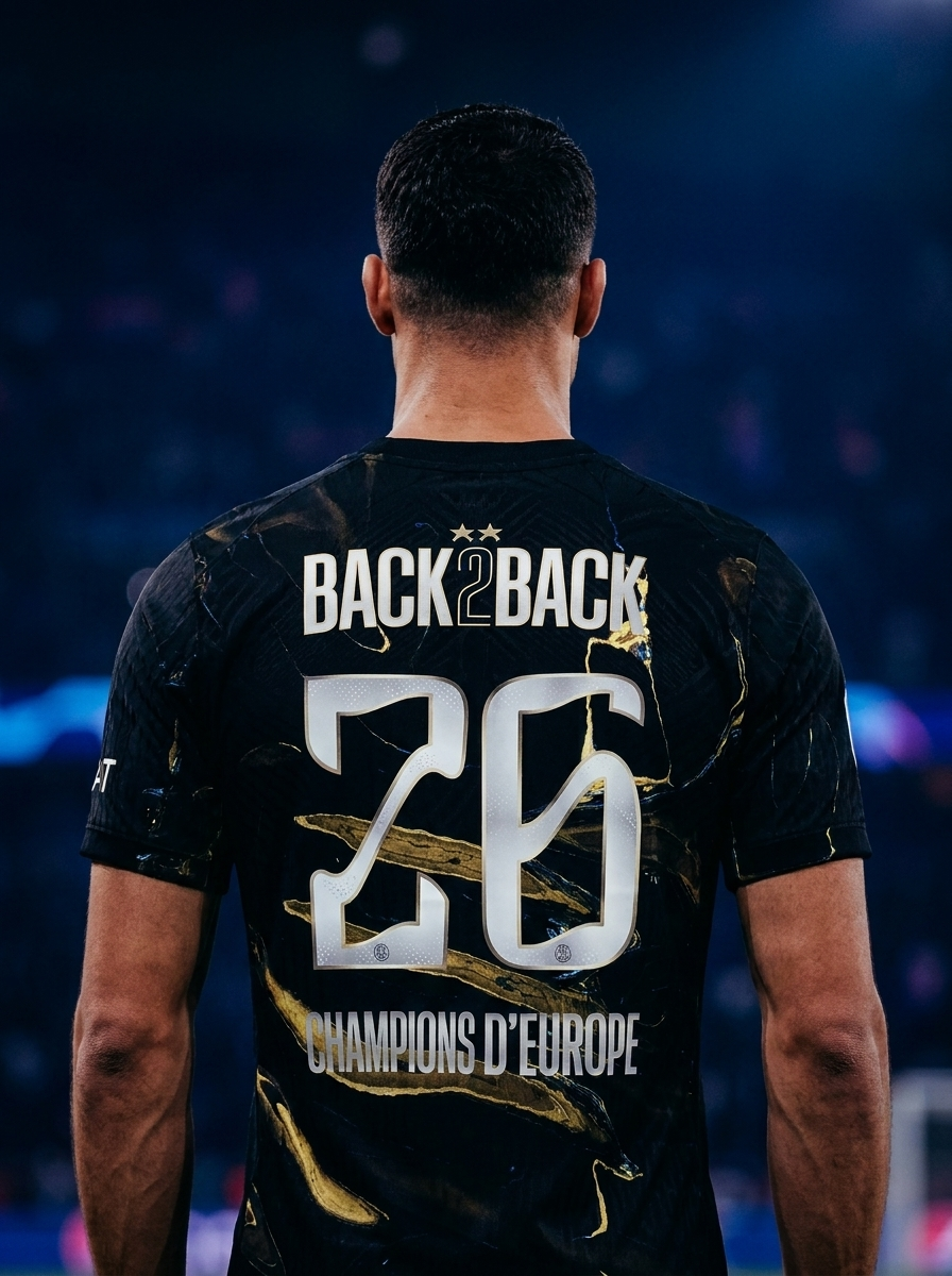 Paris SG Maillot Night Edition 25/26 – CHAMPIONS ⭐⭐